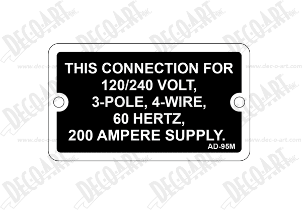 AD-95M: This conn 120/240 volt (metal). Pack of 100.