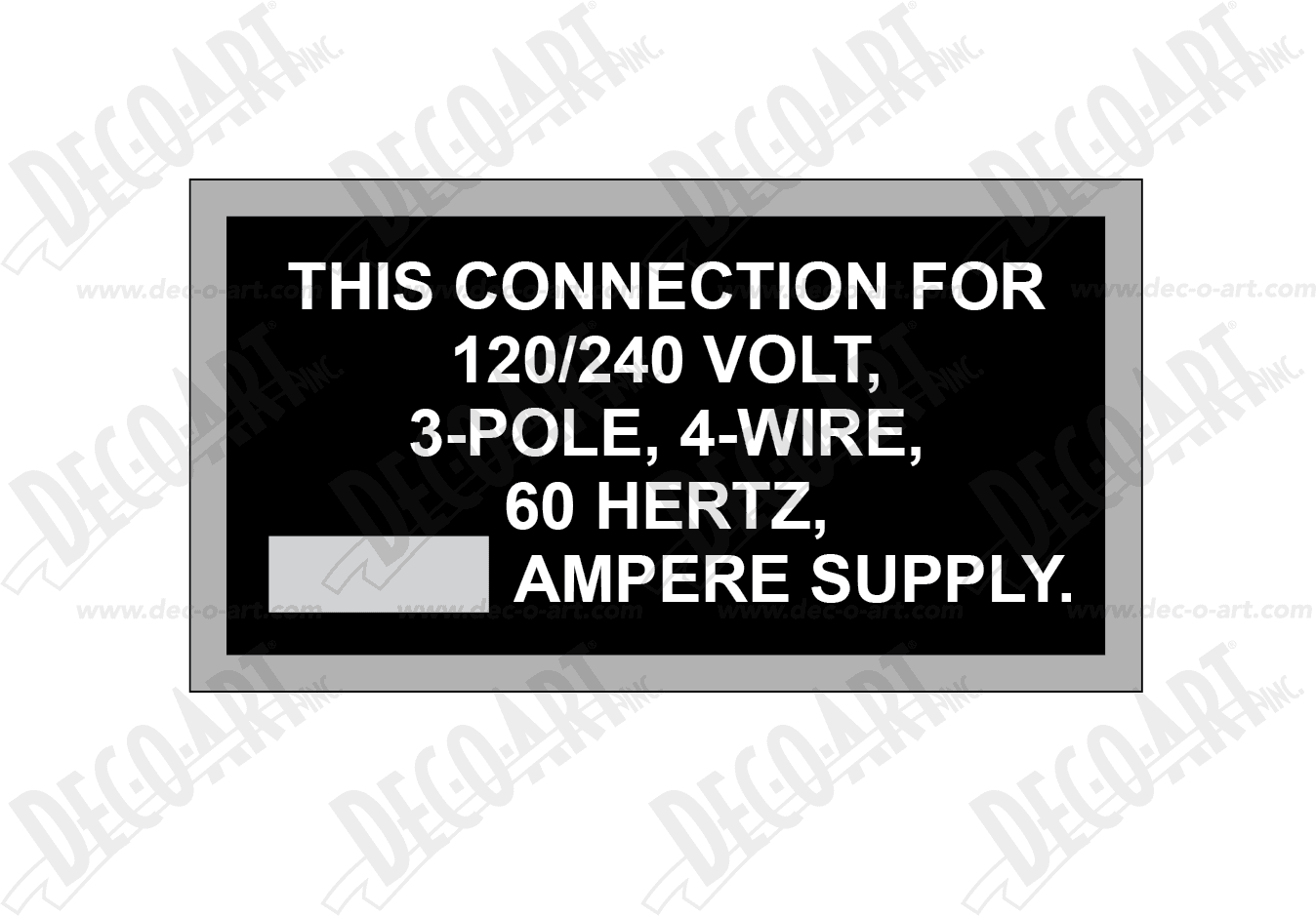AS-32: This conn for 120/240 v 3/4/60 blank amp. Pack of 100. - Dec-O-Art