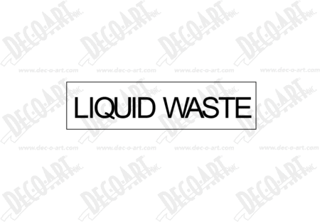 BS-07 label graphic. Liquid waste