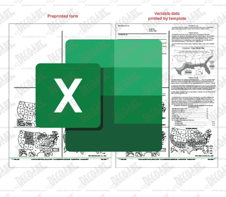 ED-71T template for imprinting variable data for ED-71