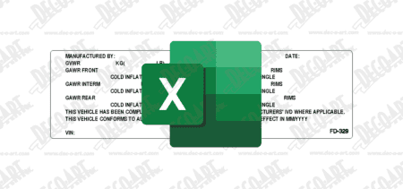 FD-329T template for imprinting variable data for FD-329