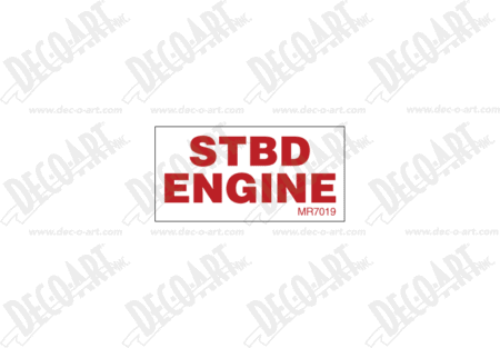 MR7019 Starboard Engine