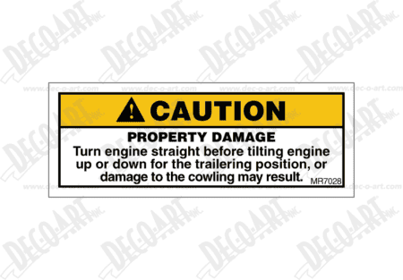 MR7028 Turn Engine Straight before tilting