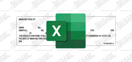FD-304T template for imprinting variable data for FD-304