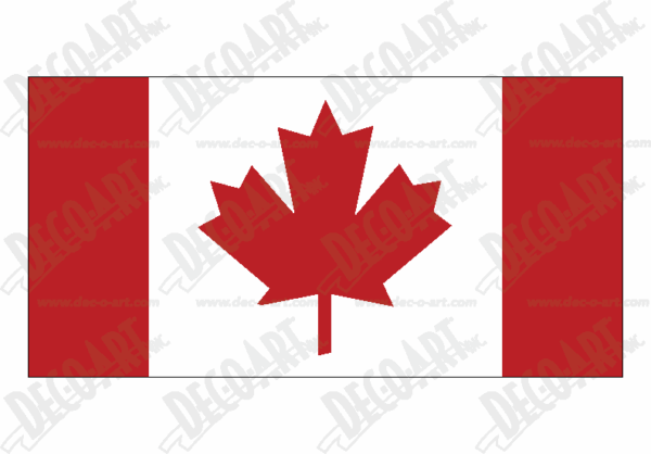 JA-185: Canadian Flag. Pack of 100.