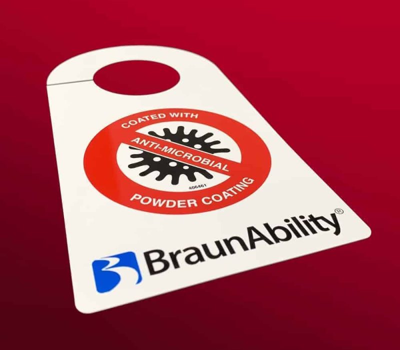 BraunAbility Microbial Hang tag